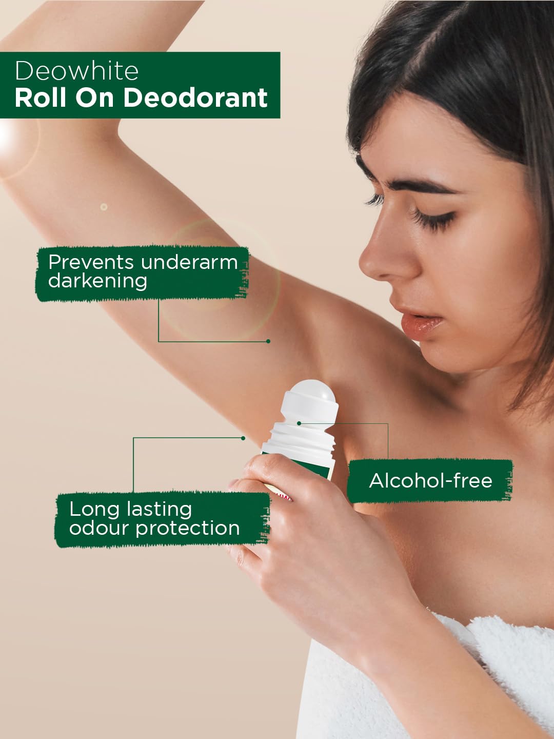 Bella Vita Organic Deo White Deodorant For Men Long Lasting Freshness, 50ml Natural Roll On & Organic Deo White Deodorant For Women Long Lasting, 50ml