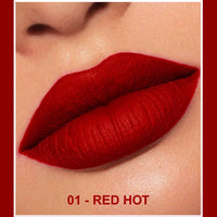 FLiCKA Shimmery Affair Lip Gloss 6 Gin Baby Pink 5ml R U Ready Matte Finish liquid Lipstick For Women| Transfer Proof, Smudge Proof, NonSticky, Creamy Lightweight Lipstick For Women, 01 Red Hot, 5ml