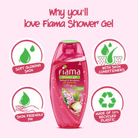 Fiama Body Wash Shower Gel Patchouli & Macadamia, 250ml, Body Wash for Women & Men with Skin Conditioners For Soft, Glowing Skin, Suitable for All Skin Types