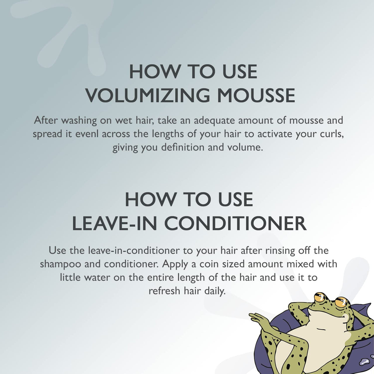 TRue FRoG Leave-in Conditioner - 200g and Volumizing Hair Mousse- 150ml For Moisturization and Definition, with Boabab Oil and Hibiscus Extract For Curly and Wavy Hair (Combo Pack of 2)