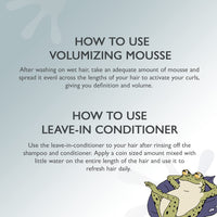 TRue FRoG Leave-in Conditioner - 200g and Volumizing Hair Mousse- 150ml For Moisturization and Definition, with Boabab Oil and Hibiscus Extract For Curly and Wavy Hair (Combo Pack of 2)