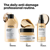 L'Oréal Professionnel Absolut Repair Mask for Dry & Damaged Hair - 250ml | Professional mask for Strengthening and Repairing Hair, With Protein & Omega-9, For Men & Women