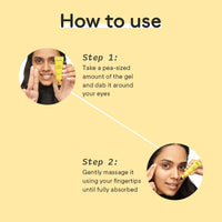 QUENCH BOTANICS Vitamin C Revitalizing Under Eye Gel with Yuzu Lemon Extracts | Instantly Brightens Under Eye | Reduces Dark Circles, Puffiness & Fine Lines | Made in Korea (15ml)