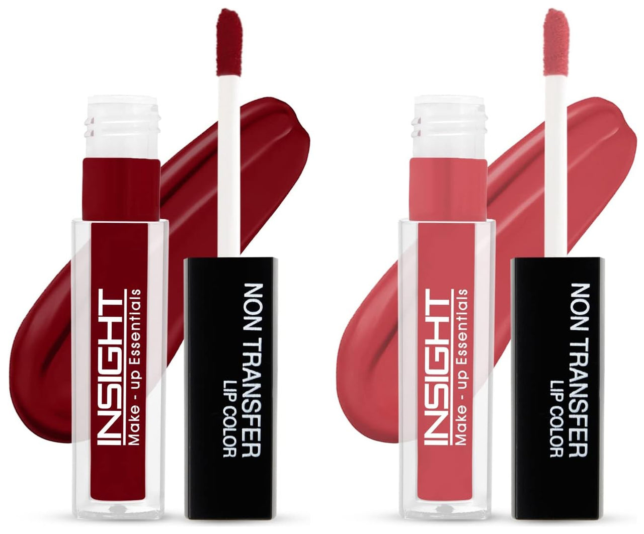 Insight Non Transfer Lip Color, 4ml (Toffee Cream) & Insight Non Transfer Lip Color, 4ml (03 Divine Wine)