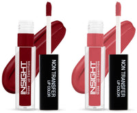 Insight Non Transfer Lip Color, 4ml (Toffee Cream) & Insight Non Transfer Lip Color, 4ml (03 Divine Wine)