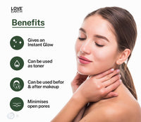 Love Earth Jasmine Mogra Face Mist Toner with Jasmine Oil & Extracts for Instant Glow & Even Skin Tone 100ml
