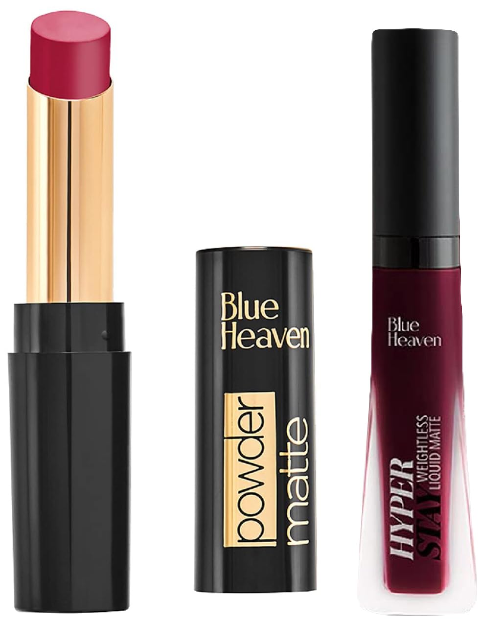 Blue Heaven Powder Matte -Brick Beauty & Blue Heaven Hyperstay Weightless Liquid Matte