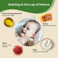 Herby Angel Natural Soap for Babies & Kids with Tear-Free Formula | Parabens, SLS/SLES and Silicones Free | Dermatologically Tested | Pack of 3 (75 Grams Each)