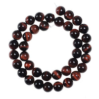 Natural Stone Beads 10mm Red Tiger Eye Gemstone Round Loose Beads Crystal Energy Stone Healing Power for Jewelry Making DIY,1 Strand 15