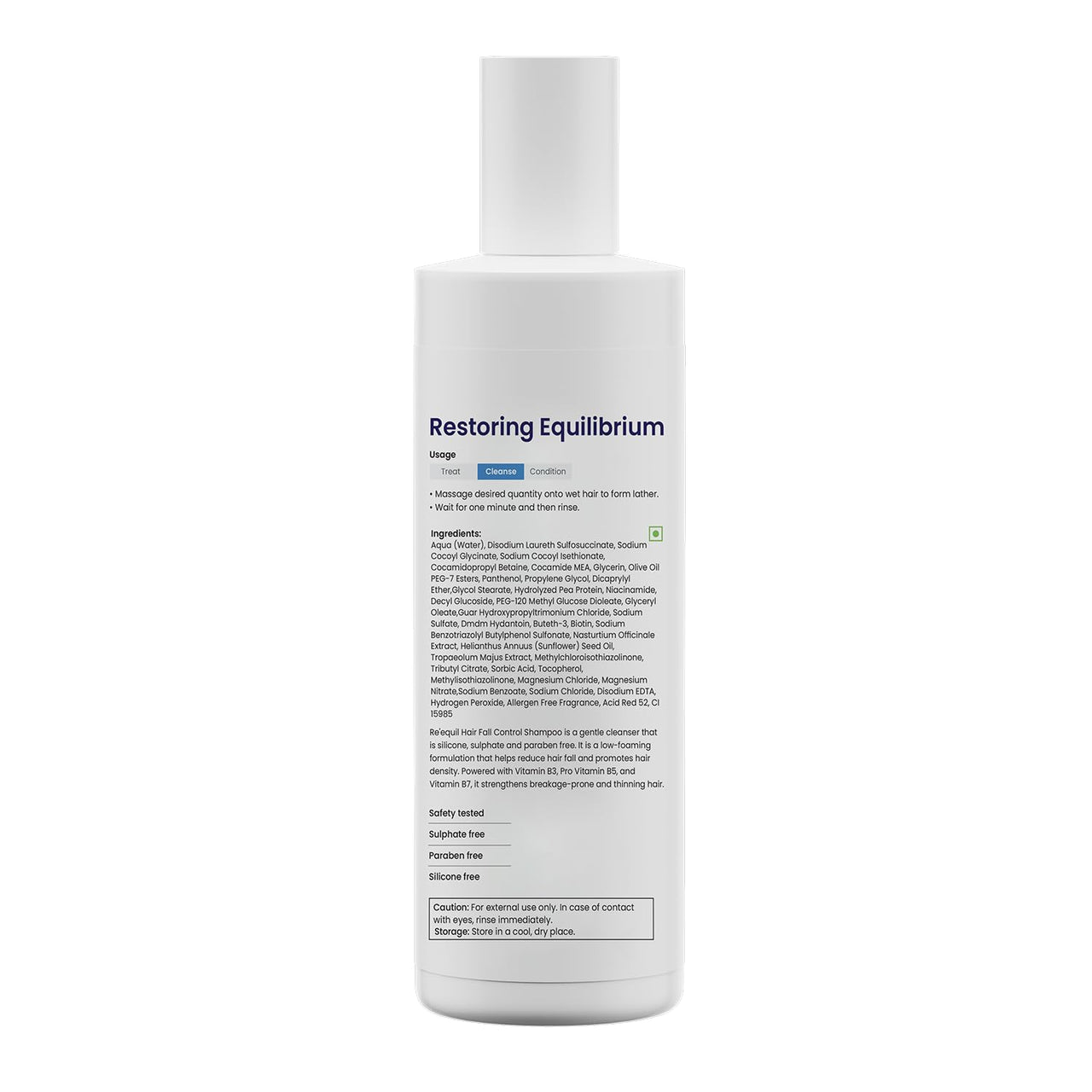 RE' EQUIL Hair Fall Control Shampoo | Reduces Hairfall | Promotes Hair Thickness | All Hair Types | 250ml