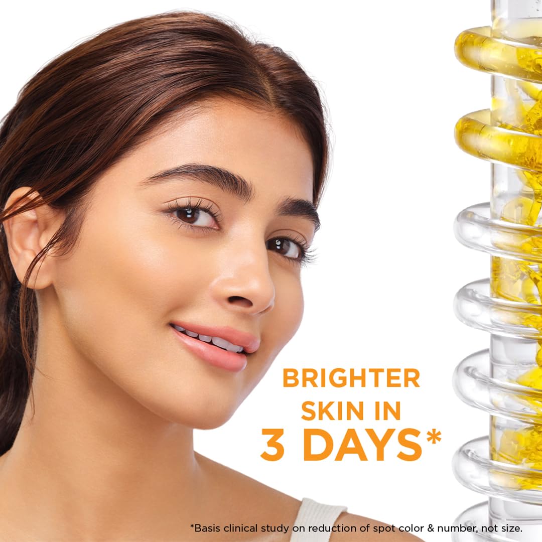 Garnier Skin Naturals, Face Serum, Increases Skin's Glow Instantly and Reduces Spots Overtime, Bright Complete Vitamin C Booster, 30 ml (Pack of 2)