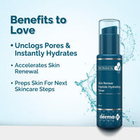 The Derma Co. X Dr.V Skin Renew Peptide Hydrating Toner With Hyaluronic Acid - 100 Ml, 1% Salicylic Acid, Unclogs Pores, Alcohol-Free
