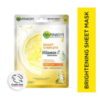 Garnier Skin Naturals, Face Mask, Hydrating, Brightening & Anti-Dark Spots, Bright Complete, 1 pc, 28g (Pack of 2)