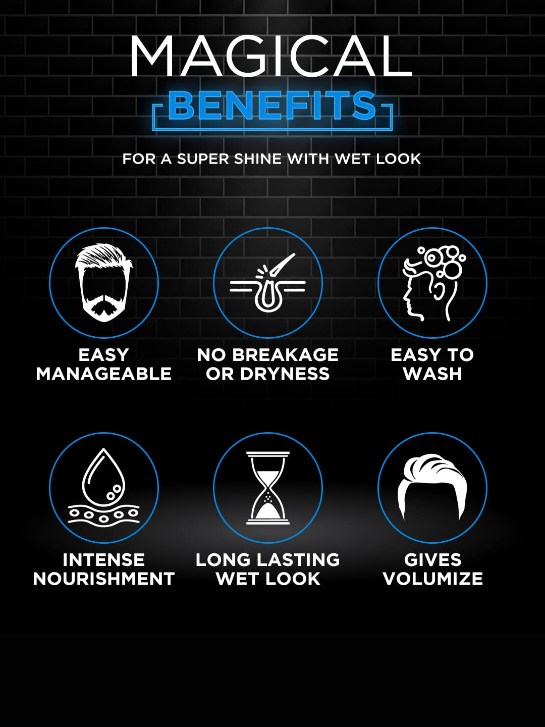 Mancode Wet Look Hair Wax 100 gm for MEN | Long Lasting Stylist Look | Glossy Finish | Shine | Restylable Anytime, Easy Wash Off | No Paraben, Sulphate, Alcohol & Harmfull Chemicals