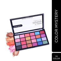 Seven Seas Color Mystery Eye Shadow Palette 24 Pigmented Colors | Long Wearing And Easily Blendable Eye Makeup Palette | Multicolor - 24.4 Gm | Shimmery & Glitter Finish (Natural)