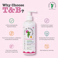 Tots & Bubbles Calming Baby Body Moisturizing Lotion – 300ml | Pediatrician Recommended Baby Cream | Kokum Butter & Sweet Almond Oil | Helps in Skin Nourishment | Coconut & Cardamom Oil, Konjac Root Extracts | No Artificial Fragrance, 0-5 years