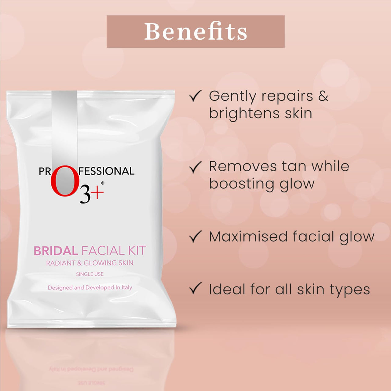 O3+ Radiance Skincare Combo With Facial Kit for Radiant & Glowing Skin 120g & UVA UVB Ultra Light Sunscreen With SPF50 PA+++ 75g