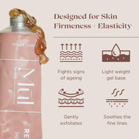 Mul Secrets Wellness Rejuvenate Skin Tightening Face Mask & Scrub 100 ml - Gel Mask with Peptides & Rosehip - For All Skin Types - Reduces Fine Lines & Wrinkles, Instant Glowing Plump Skin,(50mlx2)