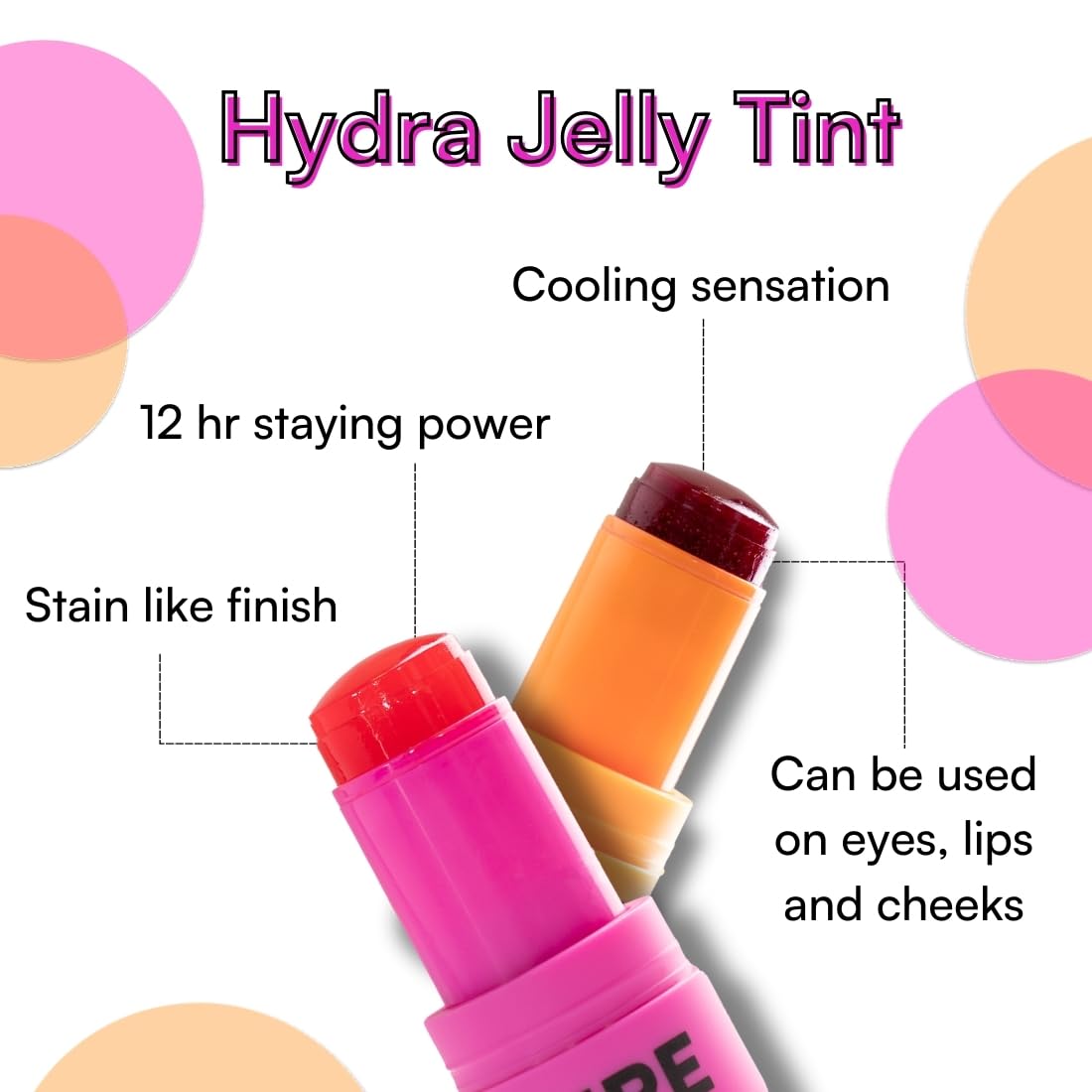 Get Even Hydra Jelly Tint - Cheeks, Lips and Eyes For Brightening and Balancing - Pink Ice 89