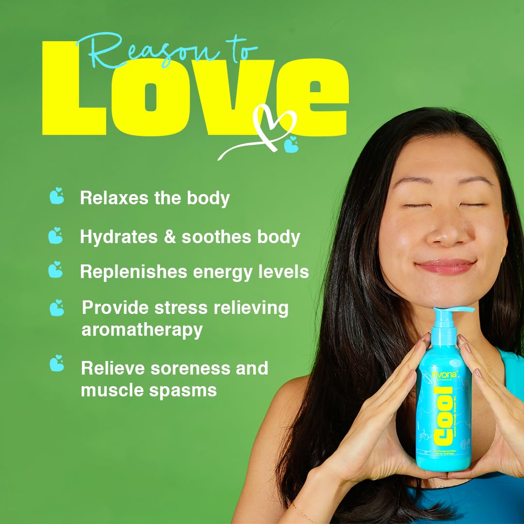 Rivona Natural Cool Epsom Muscle Therapy body wash | Shower Gel with Magnesium salt (epsom salt) Menthol & Rosemary Oil | Instant Muscle recovery, skin Relaxation, Hand and Foot Soak l Refreshing Natural Fragrance | Sports & Fitness - 250 ml