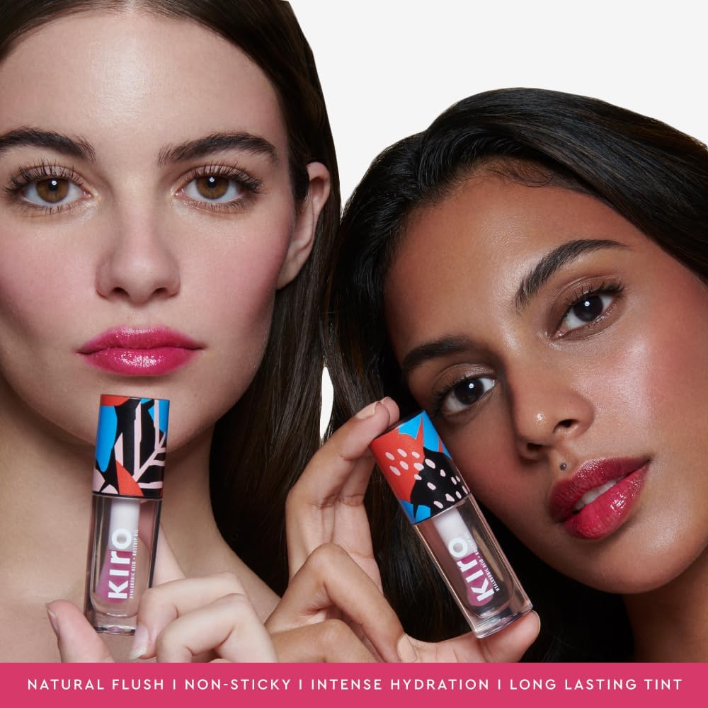 Kiro PH-Play Color Changing Lip & Cheek Oil - Pink Funfetti, 5.5ml | Hydrating, Skin Brightening, Reduce Fine Lines | Non-Sticky, Non Greasy | Skin Care Infused with Moringa, Rosehip & Avocado Oils