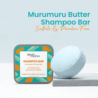 Earth Rhythm Murumuru Butter Shampoo Bar for Curly & Wavy Hair, 100% Biodegradable, Plastic-free Packaging, 80 GM (Pack of 2)