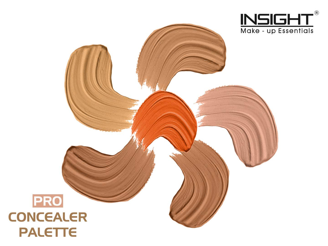 INSIGHT Cosmetics Pro Concealer Palette Full Coverage (Concealer) & Insight Pressed Powder Translucent Face Powder (Honey, Honey) For All Skin Types, 2 Count
