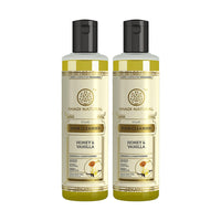 Khadi Natural Honey & Vanilla Hair Shampoo For Soft Hair, For Hair Growth, Suitable for All Hair Types|, Pack of 2| (210 * 2) (420 ml)