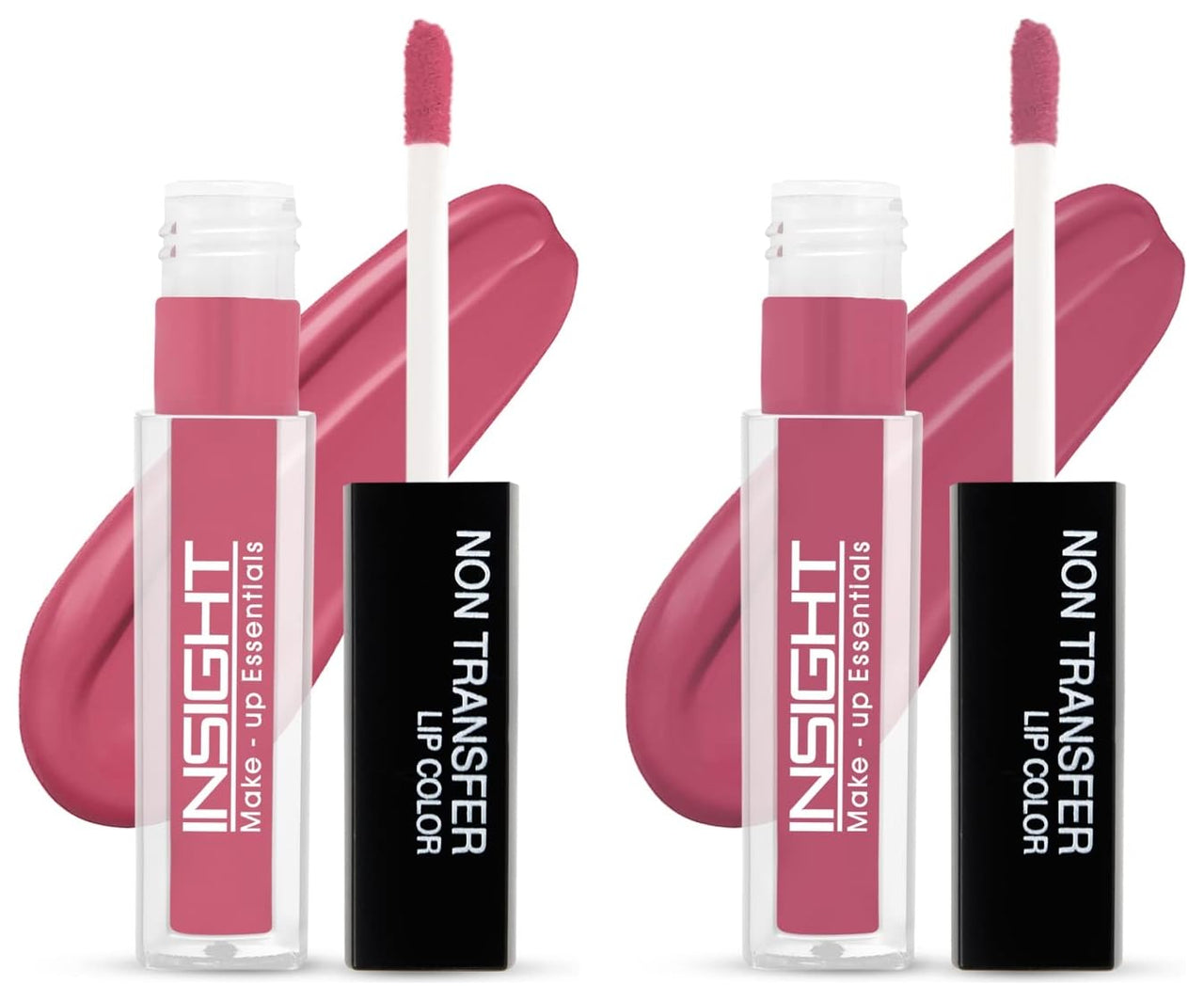 INSIGHT Non Transfer Matte Lip Color, 4Ml (25 Molten Pink) & Matte Lip Color, 4Ml (04 Ferocious Pink)