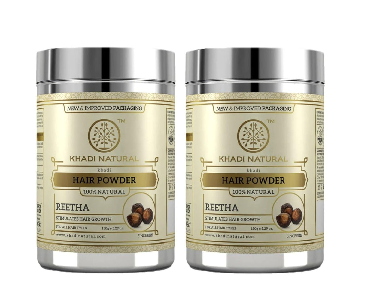Khadi Natural Organic Reetha Powder For All Hair Types (300 G), 1 Count