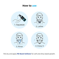 Men Deserve Sport Refresh Beard & Face Wash With Peppermint Oil Avocado Oil & Cedarwood Oil (Sulphate Free & Paraben Free) 100ml
