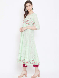 Poshak Hub Women's  Cotton Anarkali Kurta