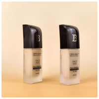 Lakyou Beauty Face Base Full Coverage Foundation Shade-04(Natural Nude) 30ml | Oil free full coverage pore fix weightless formula with hyaluronic acid with SPF 20 for all skin type