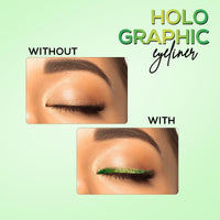 RENEE Holographic Eyeliner, Smudge-Proof & Long-Lasting, Easy Glide & Quick-Drying Formula with Monochrome Effect, Intense Color Pay-Off, Infused with Vitamin E, 02 Saturn