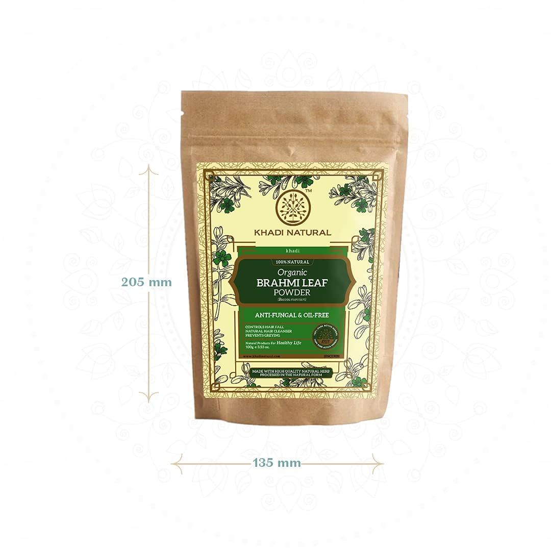 KHADI NATURAL Brahmi Leaf Organic Powder