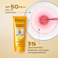 POND's Serum Boost Sunscreen For All Skin Types Prevent And Fade Dark Patches With The Power Of Spf 50 And Niacinamide-C Serum 100G, Pack Of 1