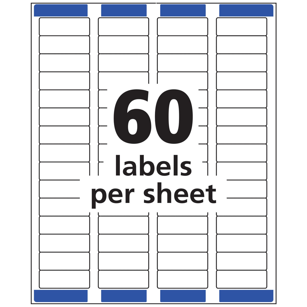 Avery Printable Return Address Labels with Sure Feed, 2/3" x 1-3/4", Matte Clear, 600 Blank Mailing Labels (18695)