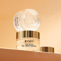 Pilgrim 24k Gold Gel Moisturizer with Hyaluronic Acid & Alpha Arbutin for men & women 50gm | Moisturizer for face | Reduces dark spots | Gives luxurious glow | Non-greasy