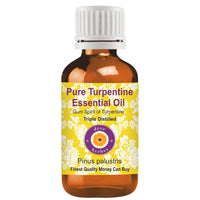 Deve Herbes Turpentine Essential Oil (Pinus palustris)-Gum Spirit of Turpentine Pure | Non-Sticky | Non-greasy | Lightweight | Men & Women | All Skin Types | Steam Distilled 100ml