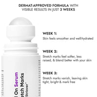 Cos-IQ Stretch Mark Removal Roll-On Serum 80ml | with Striover | Scar Removal | Uneven Skin Tone | All Skin Types | 60 Days Pack