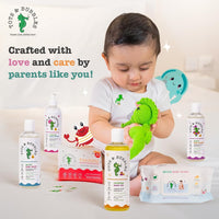 Tots & Bubbles Calming Baby Body Lotion – A Nourishing Moisturizer with Kokum Butter & Sweet Almond Oil - 50ml | Contains Coconut & Cardamom Oil with Konjac Root Extracts | Helps in Skin Nourishment | No Artificial Fragrance