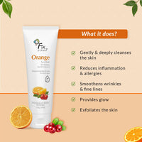 Fixderma Orange Face Wash with Vitamin E & Bearberry | Tan Removal Face Wash | Face Wash & Face Cleanser | Face Wash for Oily Skin (All Type Skin) | Face Wash for Women & Men - 75g