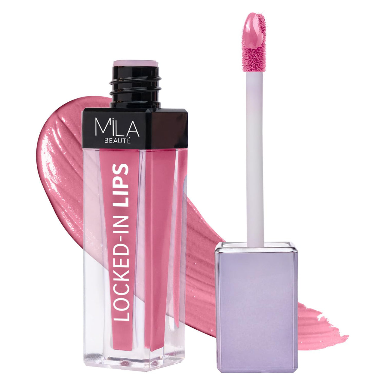 MILA BEAUTÉ Locked In Lips Liquid Lipstick |12 Hour Transfer Proof Formula with Hyaluronic Acid | Highly Pigmented Lipsticks | Shade -