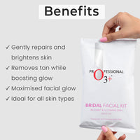 O3+ Vitamin C Serum Glow- Face & O3+ Bridal Facial Kit for Radiant & O3+ Vitamin C Face Wash Glow For Daily Brightening & Gentle Cleansing 60g