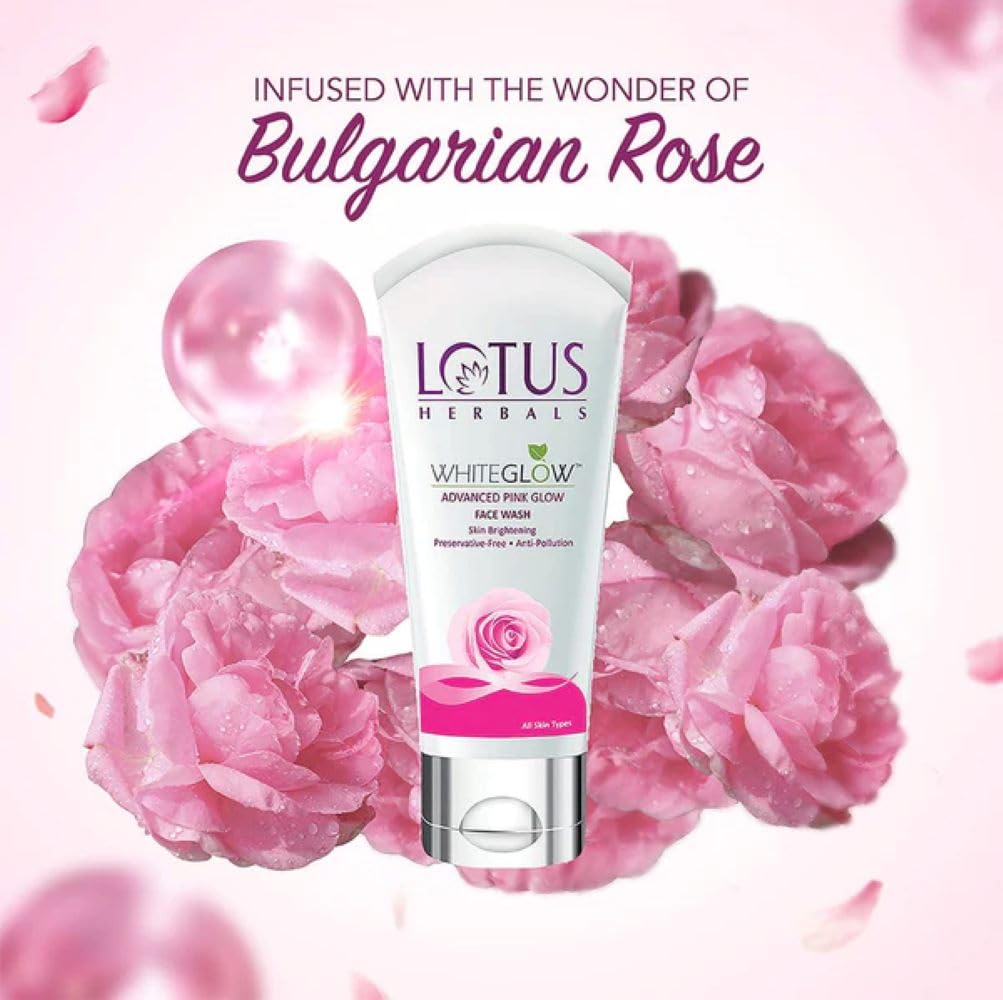 Lotus Herbals Purglow Advanced Pink Glow Day Cream_50g + Pink Glow Face Wash_100g (Set of 2)