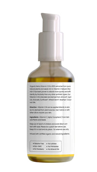 Organic Netra 100% Pure Plant Based Vitamin E Oil For Radiant, Moisturized Youthful Skin -30 ml. and Organic Netra Glycerine for Face 200ml (Pack of 1)