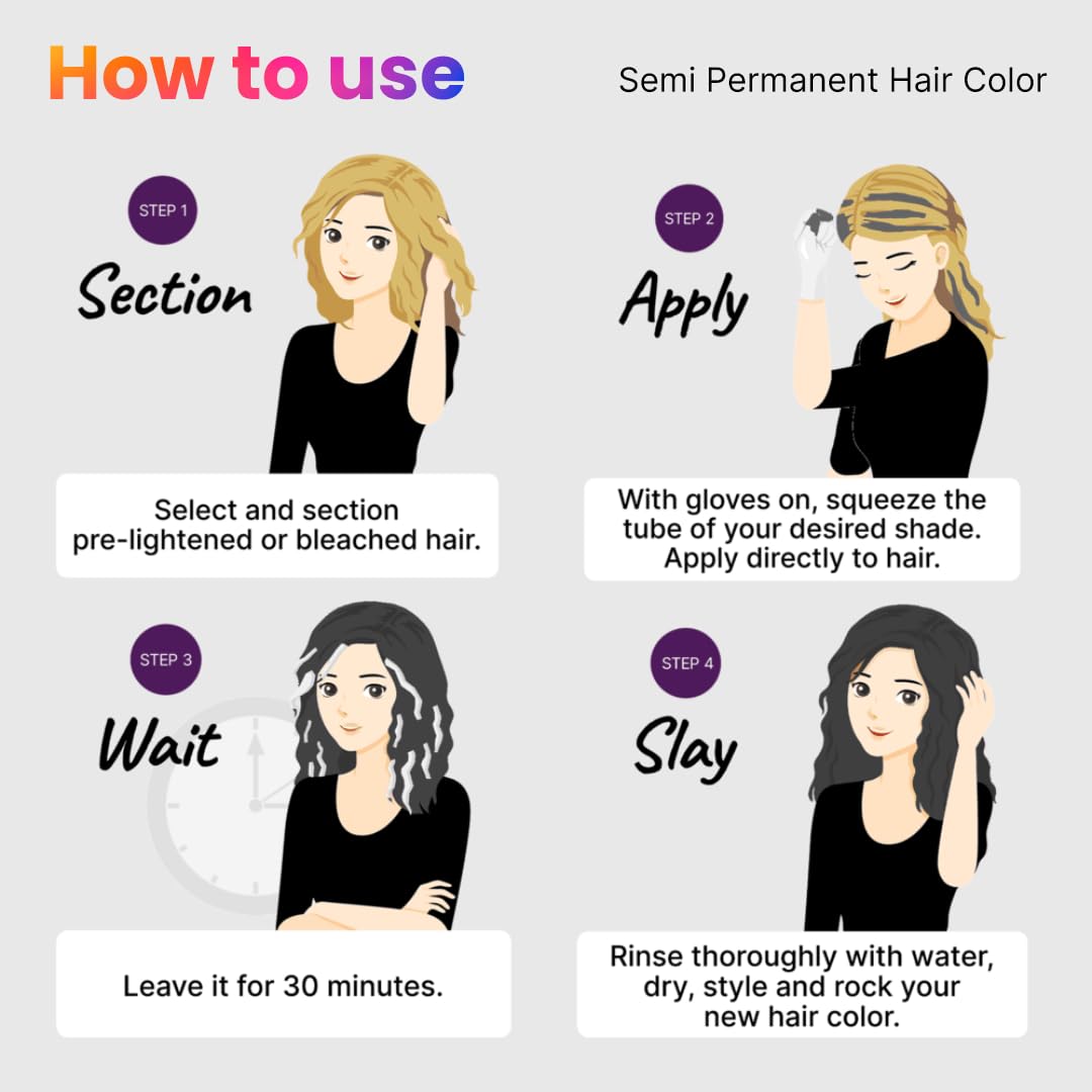 2.Oh! Italian- Charcoal Hair Color For Women & Men | Ammonia-Free DIY Semi Permanent Hair Color | Enriched with Argan Oil | Lasts upto 12-15 Washes