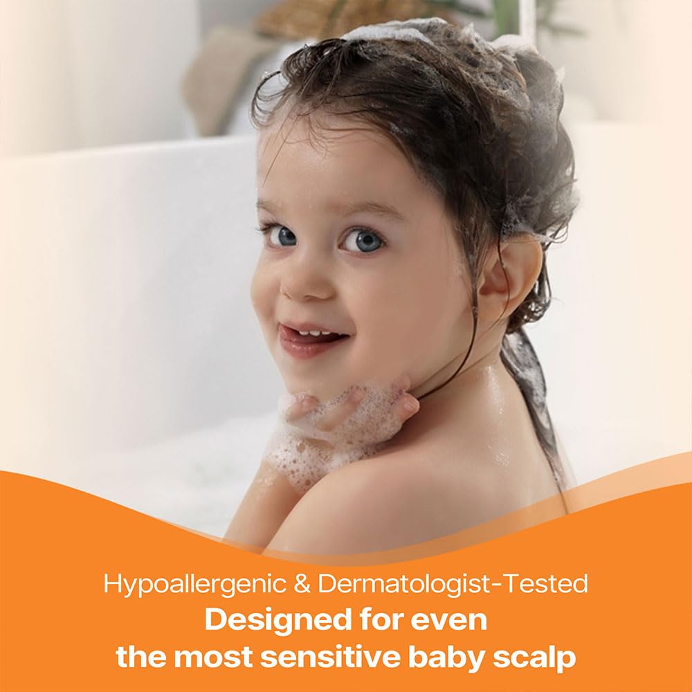 Herby Angel Kids Shampoo, Gentle Hair Cleanser, with Triphala, Aloe Vera & Reetha, Gentle Scalp & Haircare with Tear-Free Formula, For Healthy & Smooth Hair, For 2 Years+ Kids | 200 ml