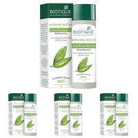 Biotique Morning Nectar Flawless Skin Moisturizer Cream | Prevents Dark Spots, Blackheads And Blemishes | Visibly Flawless Skin | Nourishes And Hydrates Skin| All Skin Types | 120Ml (Pack of 4)