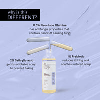 Deconstruct Anti-Dandruff Scalp Serum|Contains 2% Salicylic Acid + 1% Prebiotic + 0.5% Piroctone Olamine|Dandruff Remover|Sulphate&Paraben Free - 100Ml,130 Grams